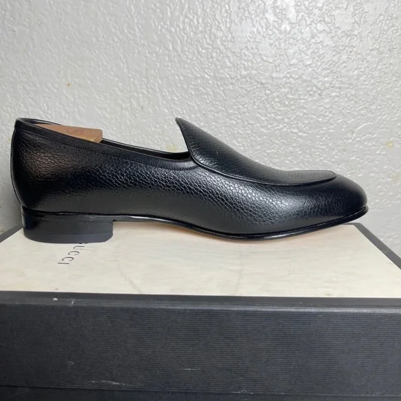 Beckett Simonon black pebbled leather loafers 9.5 - Picture 3 of 4